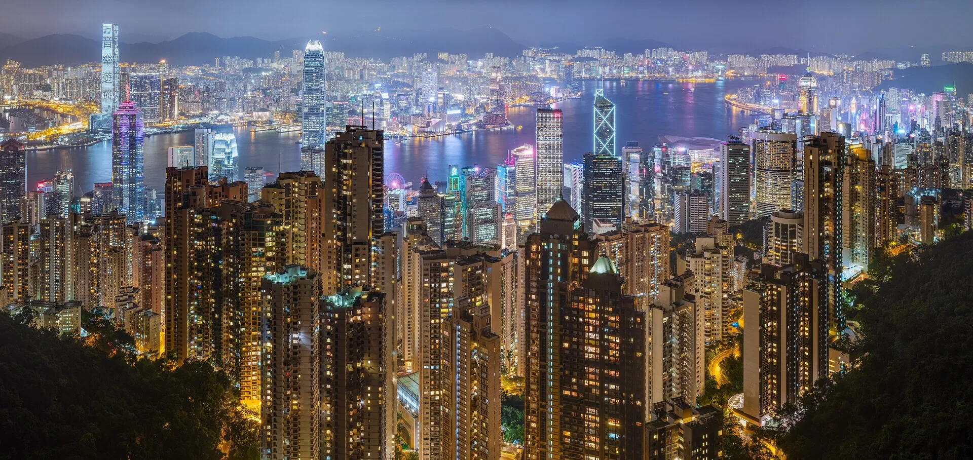 Hong Kong Victoria Harbour Night View Photos and Skyline Guide