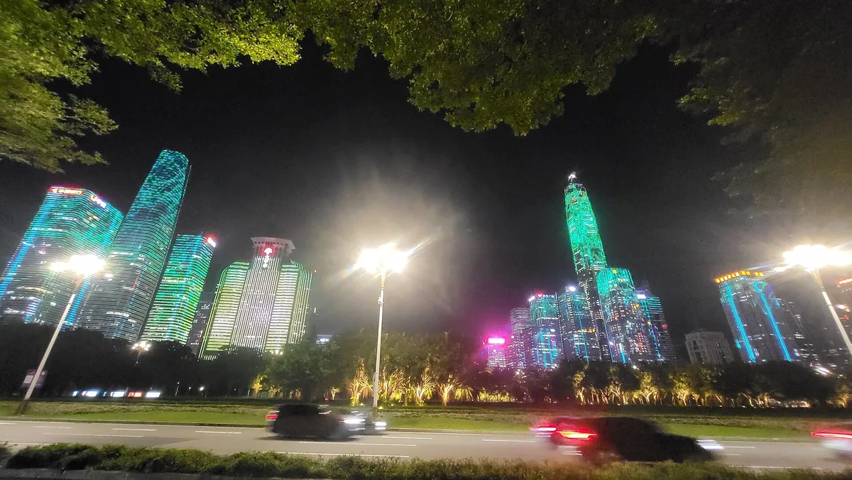 Shenzhen city light show in 2025