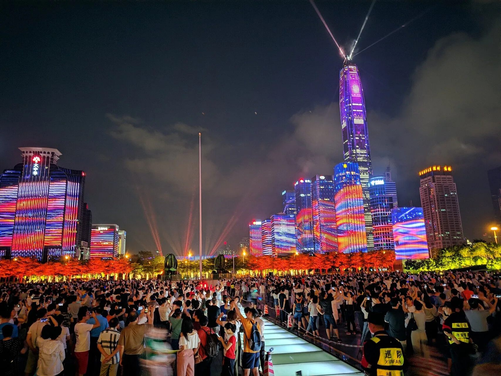 Shenzhen Civic Center Light Show and Skyline Guide