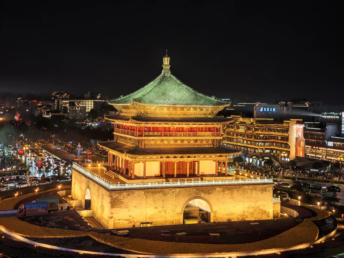 Xi'an Bell Tower night view