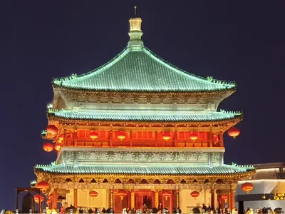 Xi'an City Wall and Bell Tower Night View Guide