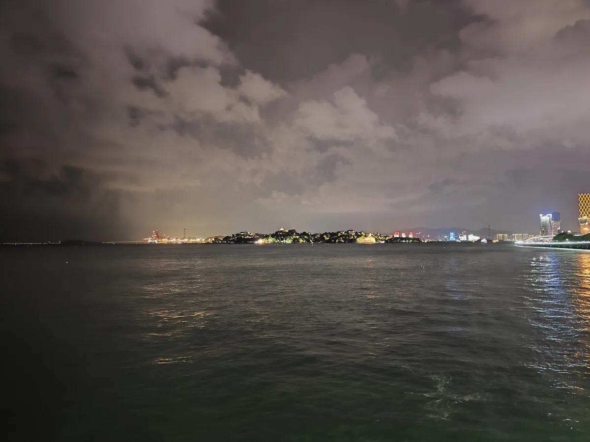 Night view of Gulangyu and the Xiamen waterfront