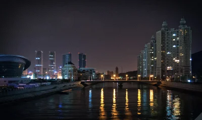 Dalian Night View Photos: Xinghai Square, Binhai Road, Dalian Port, and Railway Station